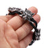 Bracelet avec Loup (Acier)